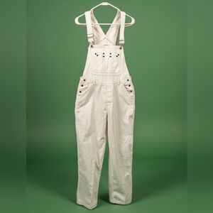 VINTAGE Cream Corduroy Overalls Size Med 🛍️ Carolina Blues